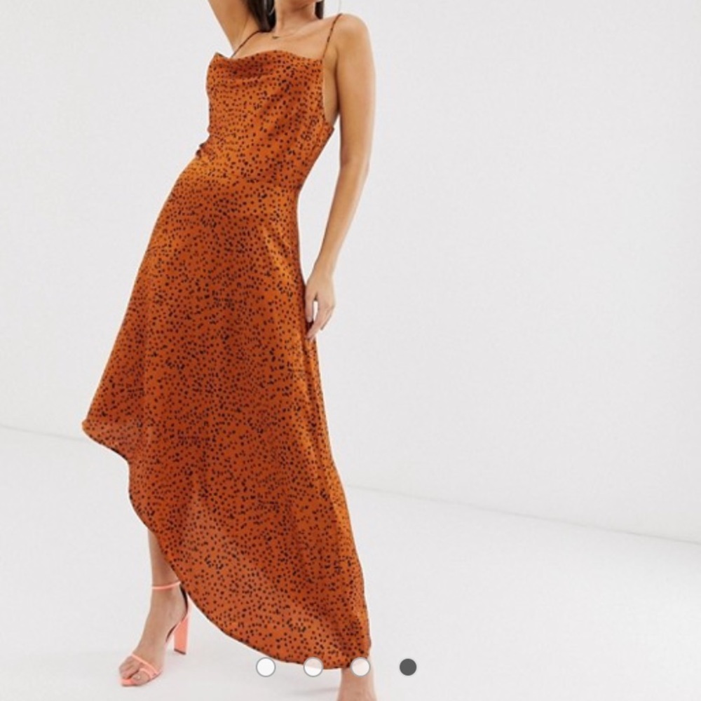 COWL NECK LEOPARD DRESS - Picture 8 of 11